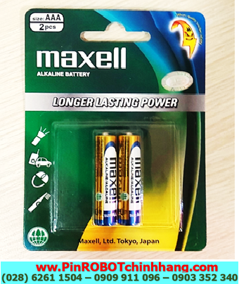 Maxell LR03(GD)2B Pin AAA 1.5v Alkaline Maxell LR03(GD)2B chính hãng (Loại Vỉ 2viên) _MẪU MỚI